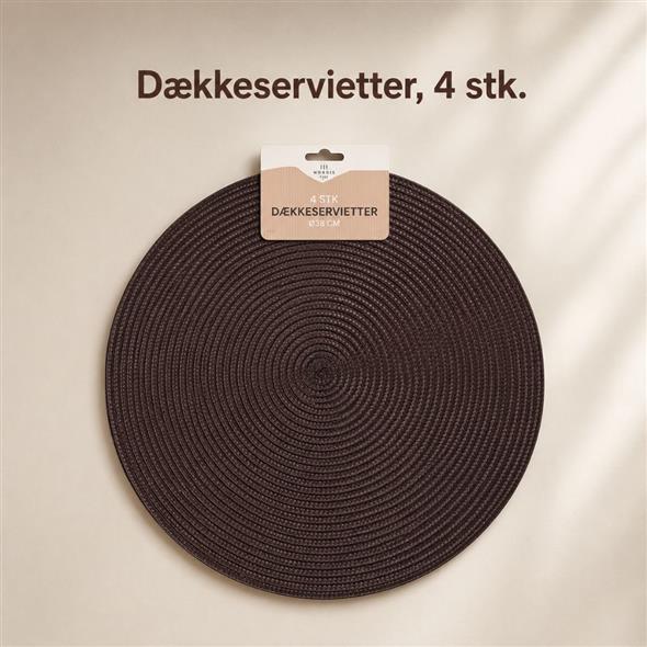 Dækkeservietter mørk